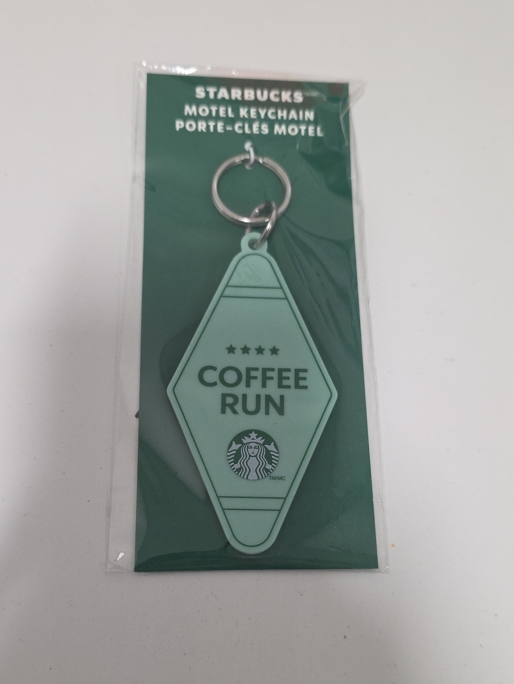 Starbucks Mint Green Coffee Run Motel Keychain